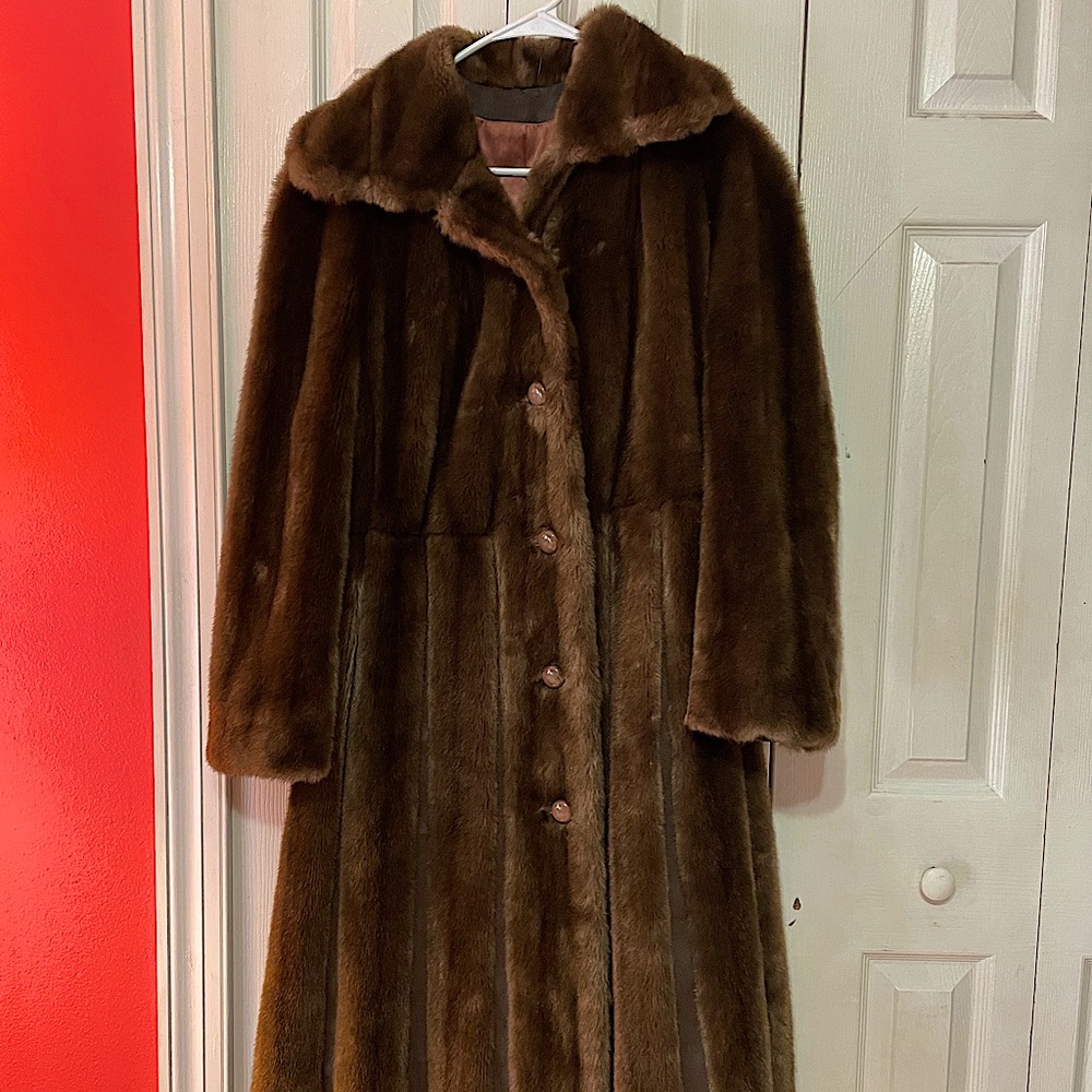 Vintage Faux Fur Long Coat